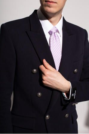 Jedwabny krawat z logo od Giorgio Armani