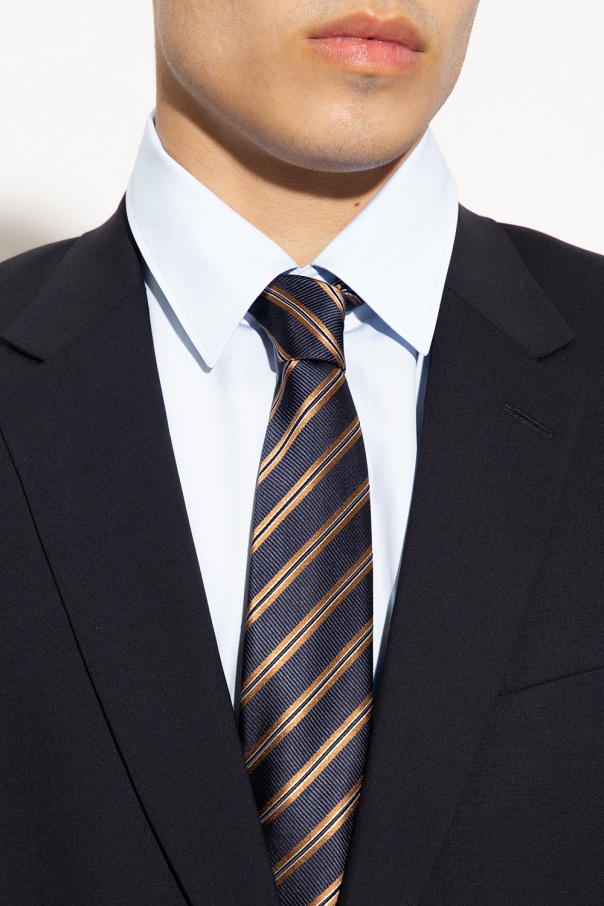 Giorgio Armani Antracite Striped tie