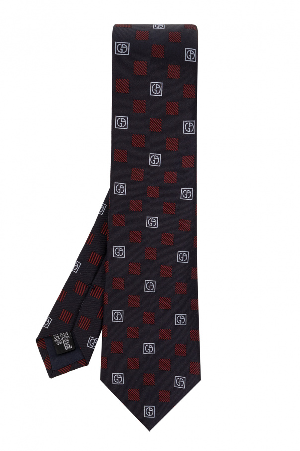 Giorgio striped armani Silk tie