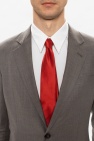 Giorgio Armani RED Ribbed silk tie
