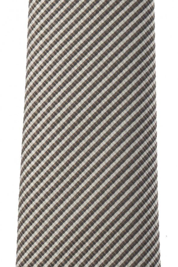 Giorgio interwoven armani Silk tie