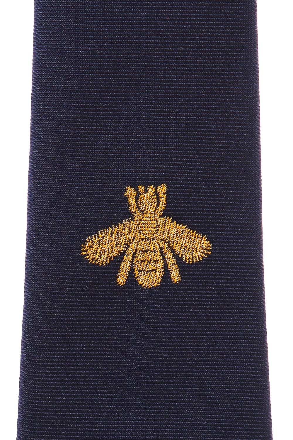 Navy blue Bee motif tie Gucci - Vitkac Germany