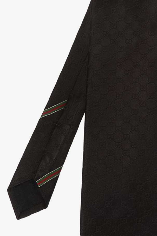 Gucci Wzorzysty krawat z logo