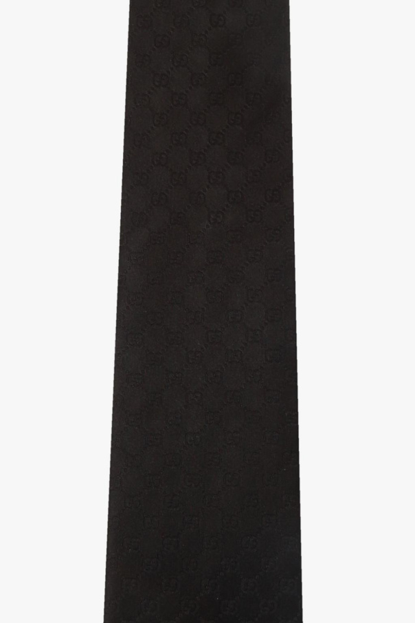 Gucci Wzorzysty krawat z logo