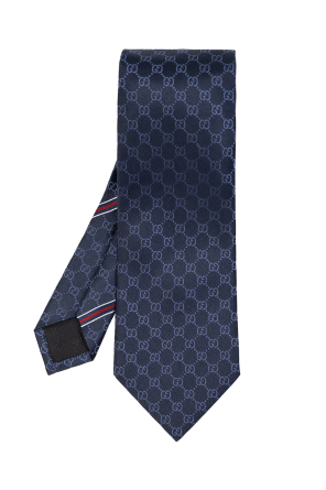 Silk tie with logo