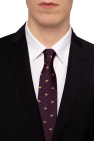 Gucci PRINT Silk tie with logo pattern