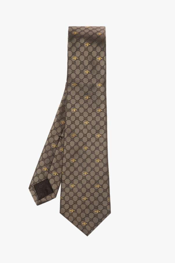Gucci bottomed silk tie