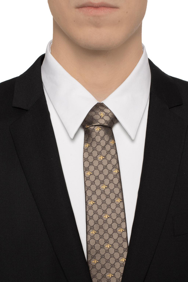 Gucci Jedwabny krawat z logo