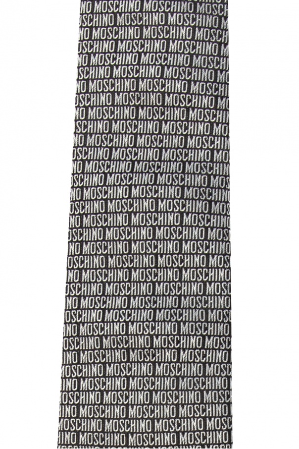 Moschino Silk tie with logo