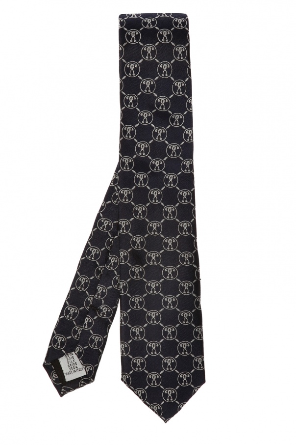 Moschino Tie with sewn-on logo