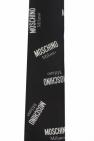 Moschino Patterned tie with logo