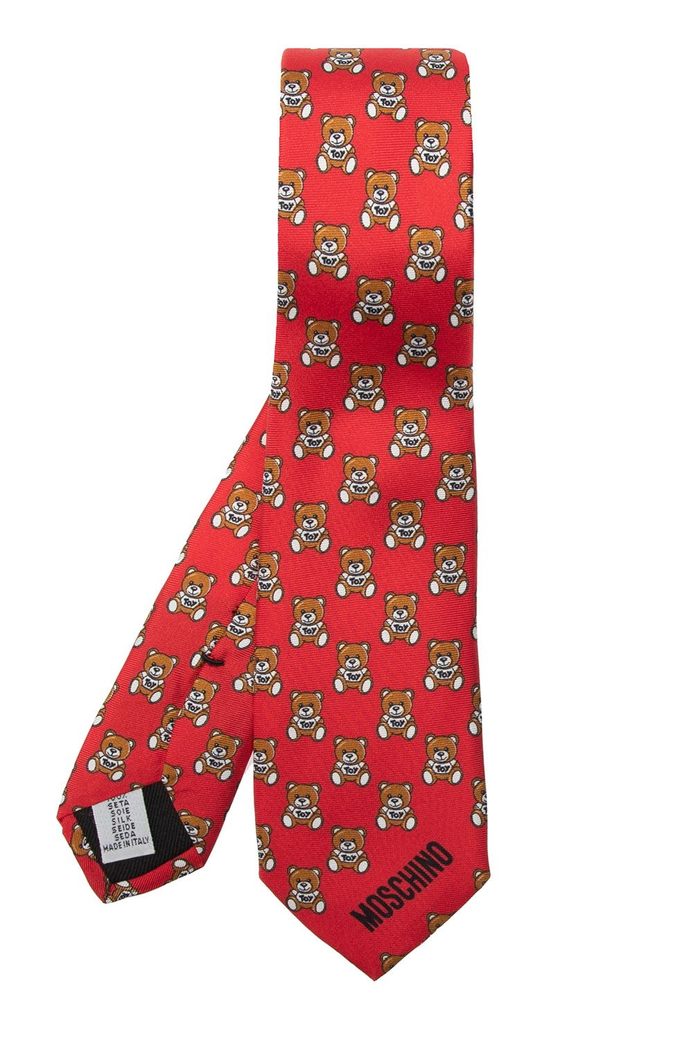 Tie with logo Moschino - GenesinlifeShops Canada