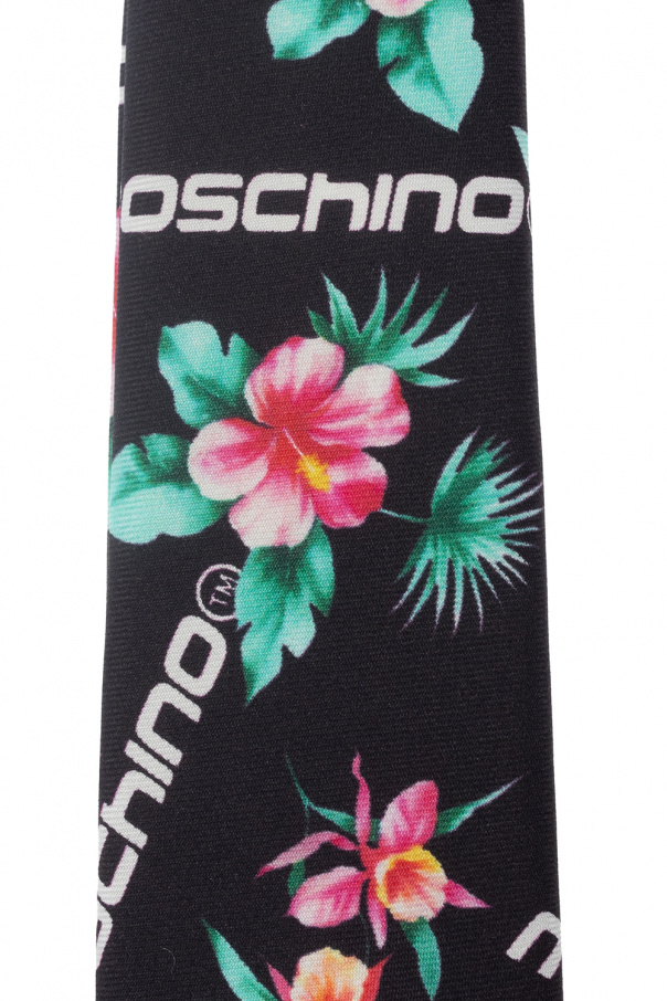 Moschino Tie with floral motif