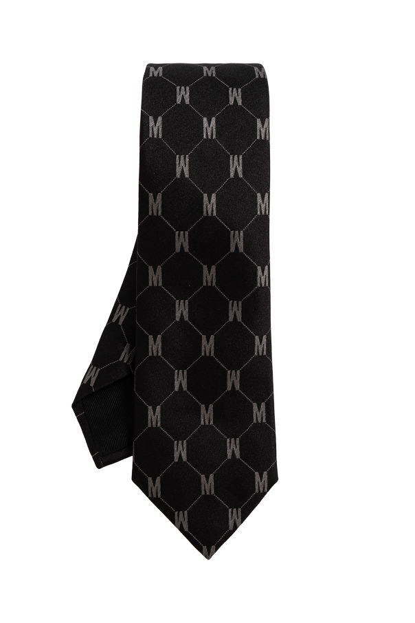 Silk tie with monogram od Moschino