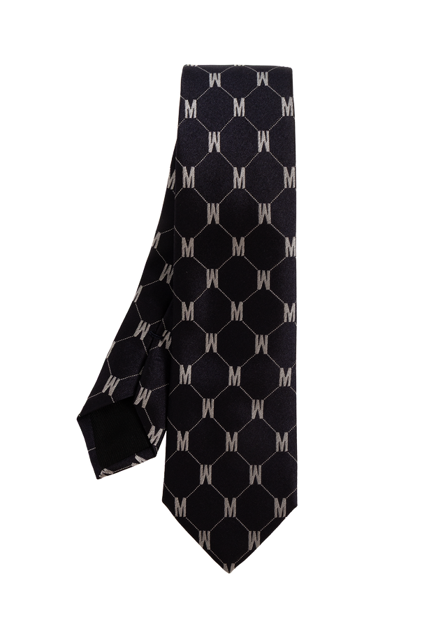 Silk tie with monogram od Moschino