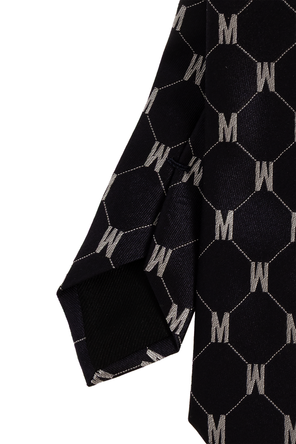 Moschino Jedwabny krawat z monogramem