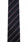 Alexander McQueen NAVY BLUE Silk tie with logo