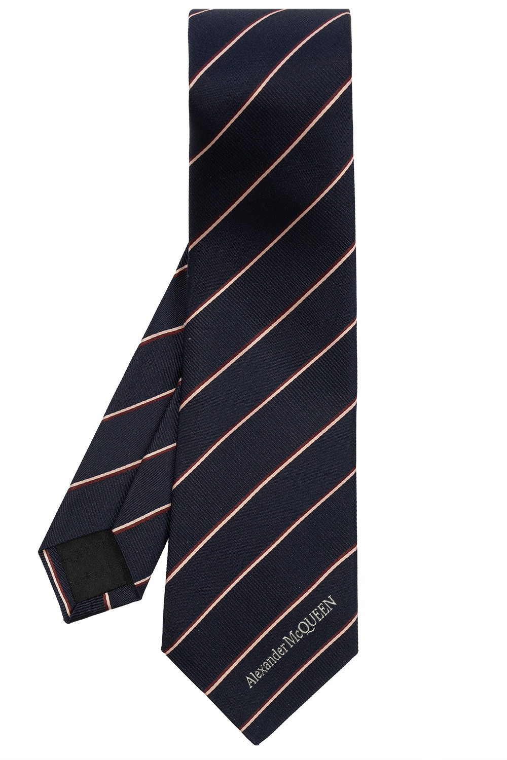 Alexander McQueen Silk tie with logo