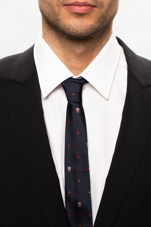Silk tie Alexander McQueen - IetpShops Togo
