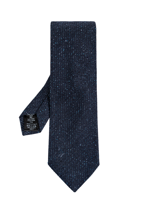 Lanvin Tie with embroidered pattern