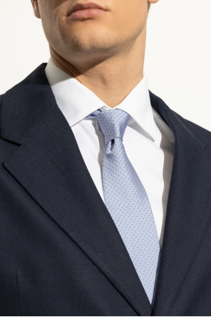 Corbata de seda con lunares od Lanvin