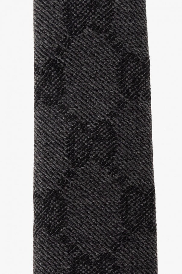gucci Reveal Wool tie with logo