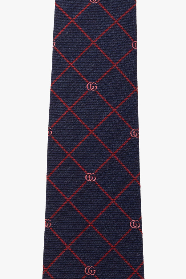 gucci square Silk tie