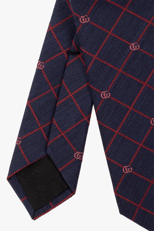 gucci square Silk tie