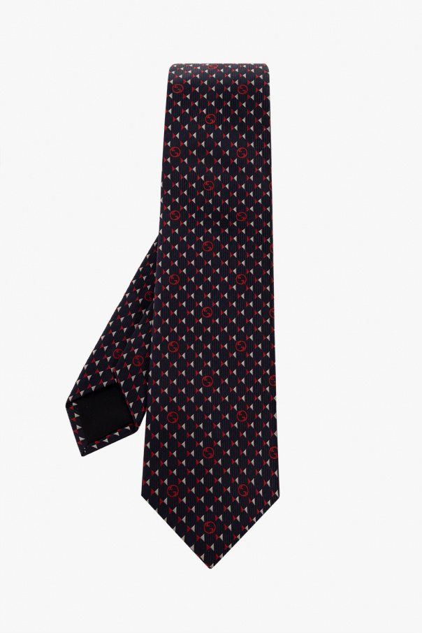 gucci large Silk tie