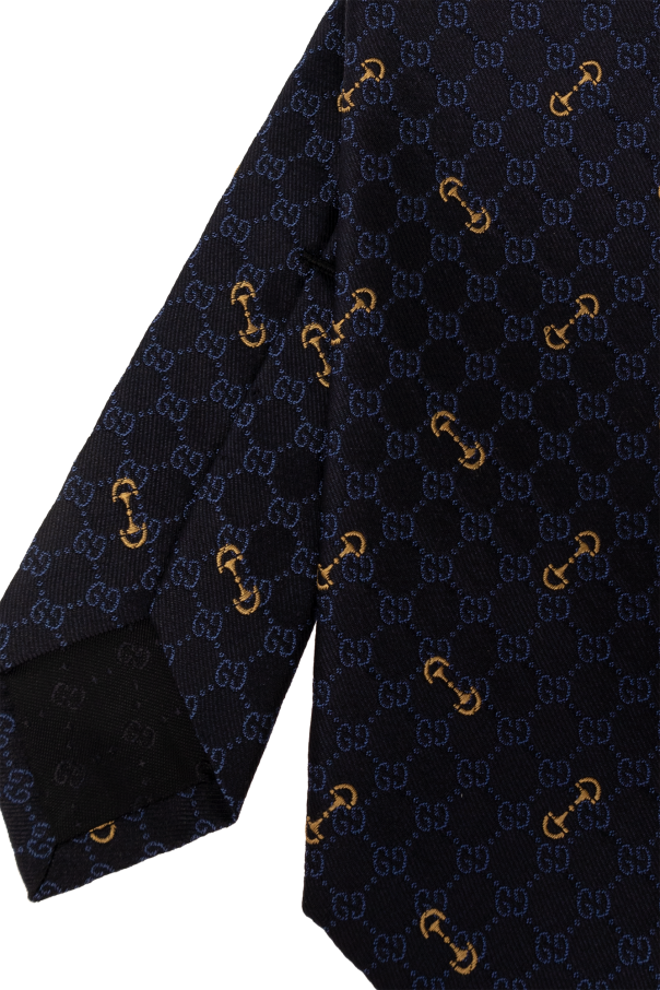gucci Embossed Silk tie