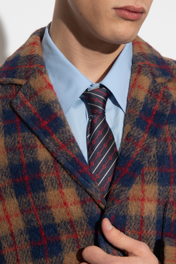 gucci jacket Silk tie