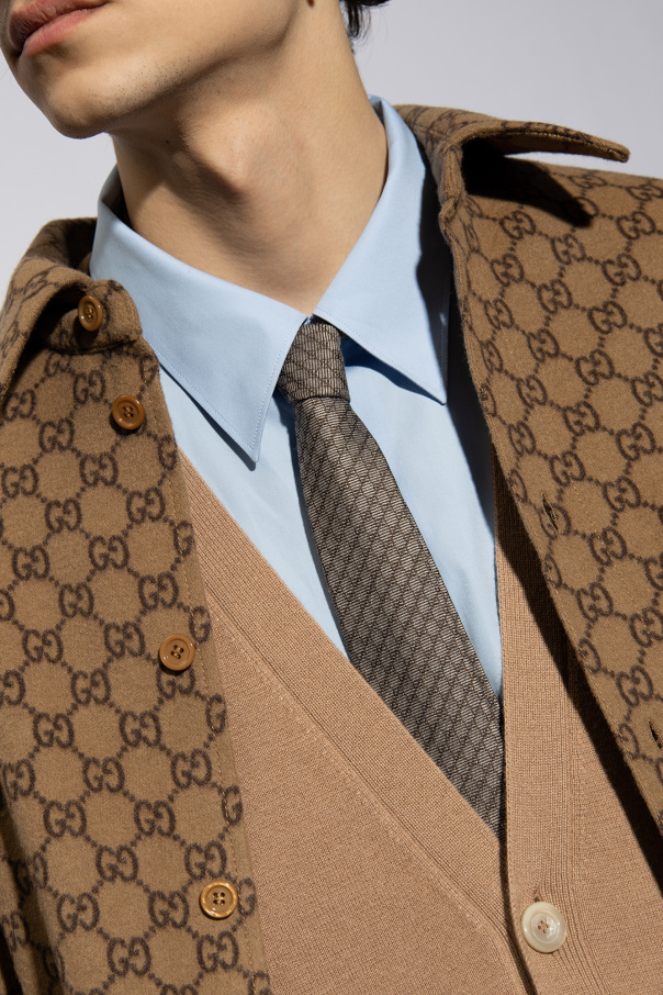 Gucci Krawat z monogramem