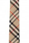 Burberry beige Checked cashmere tie