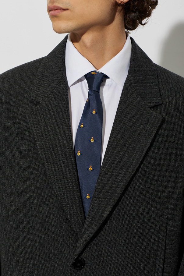 Vivienne Westwood Silk tie with logo