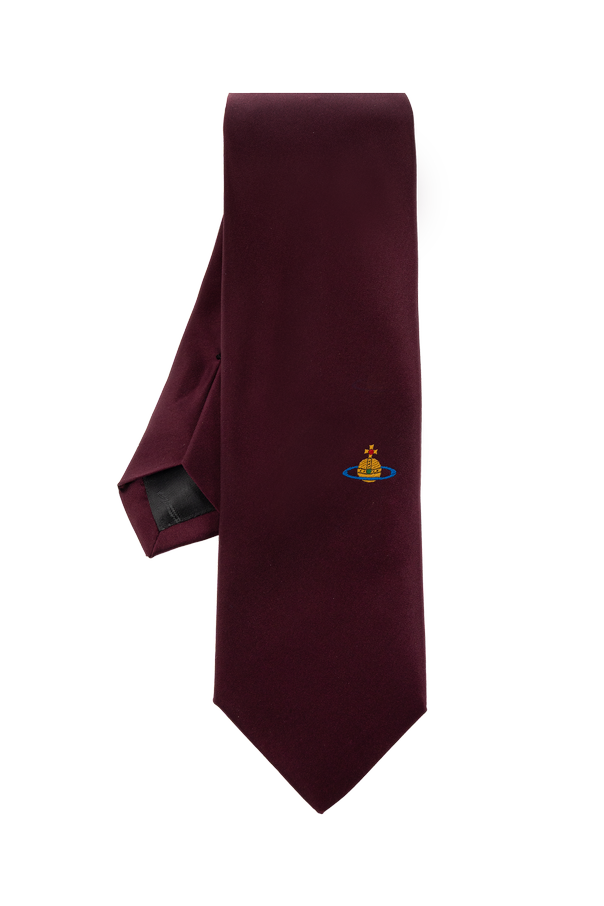 Silk tie with logo od Vivienne Westwood