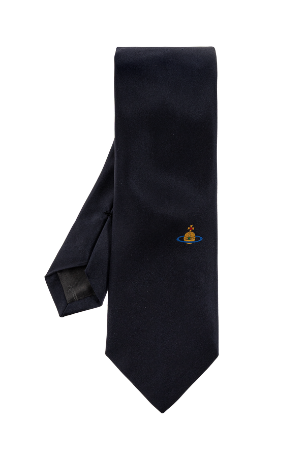 Silk tie with logo od Vivienne Westwood