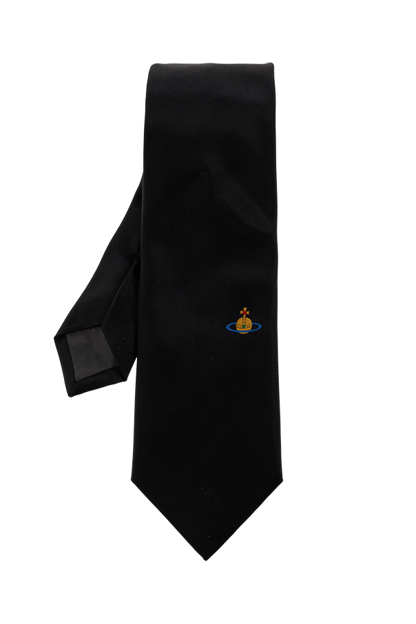 Silk tie with logo od Vivienne Westwood
