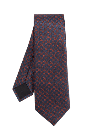 Silk tie with monogram