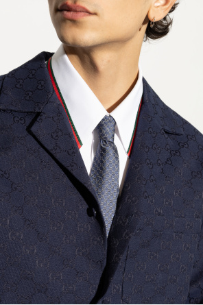 Silk tie with monogram od Gucci