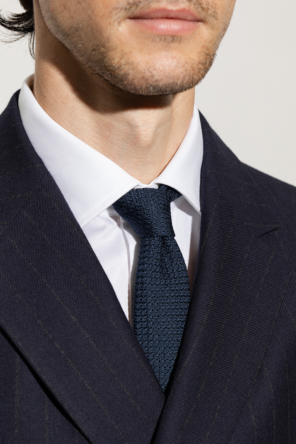 Lanvin Silk tie with stitching