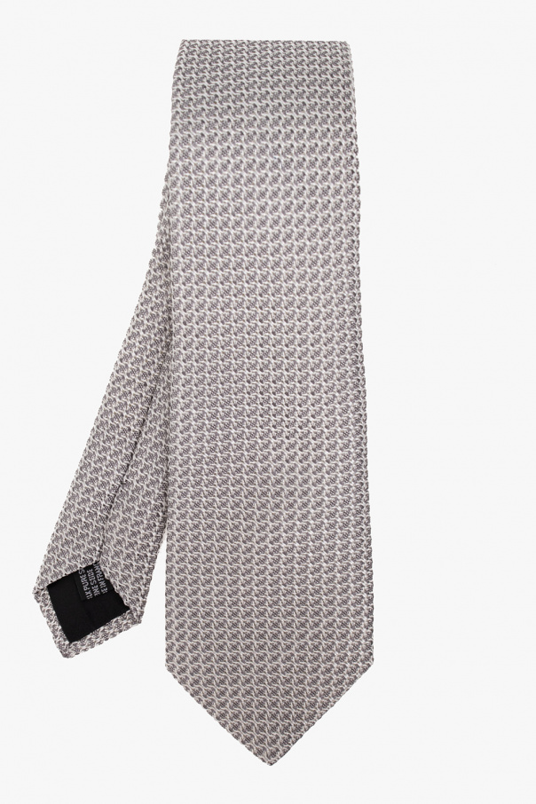 Lanvin Silk tie with stitching