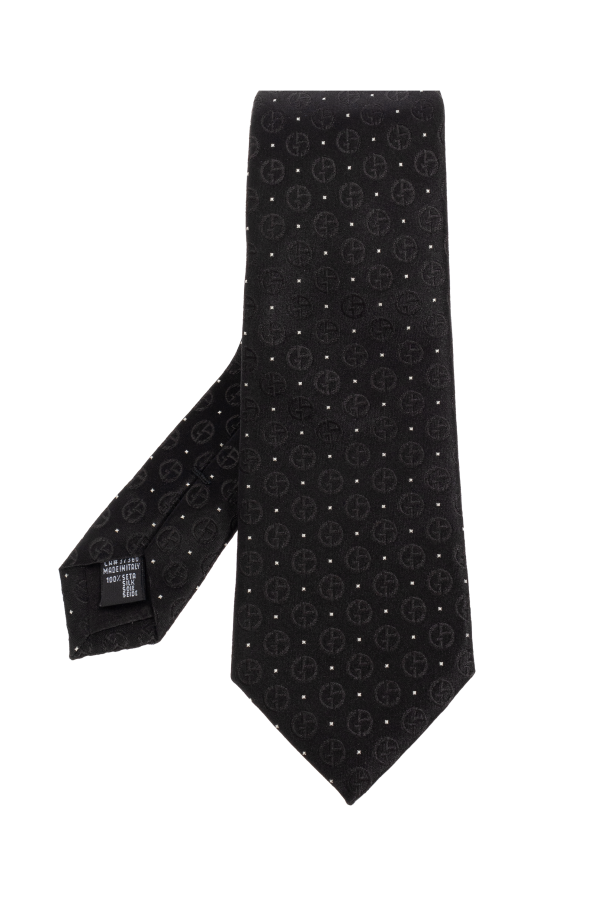Silk tie with monogram od Giorgio Armani