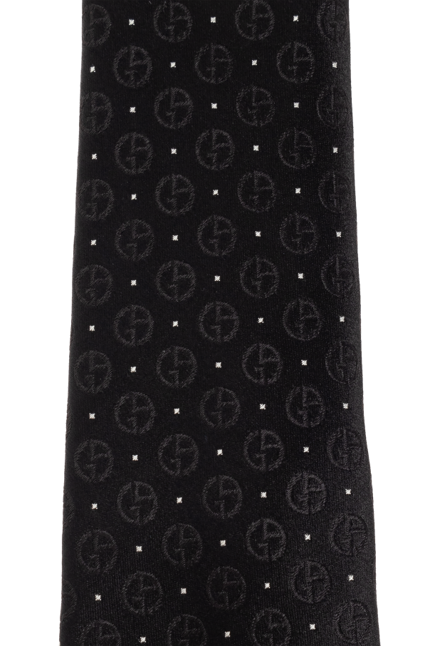 Giorgio Armani Silk tie with monogram