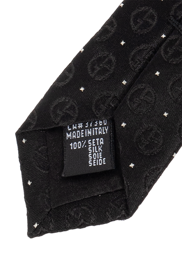 Giorgio Armani Silk tie with monogram
