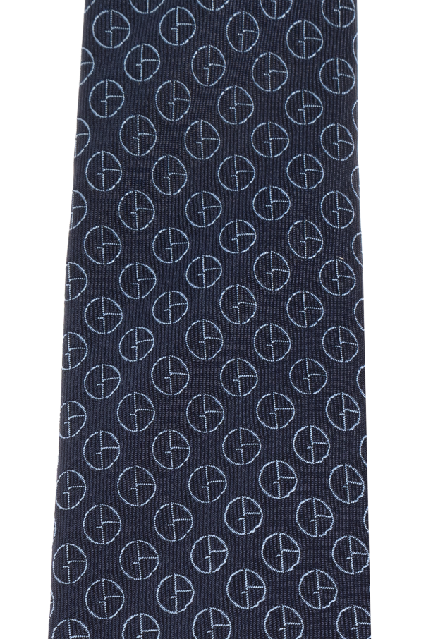 Giorgio Armani Silk tie with monogram