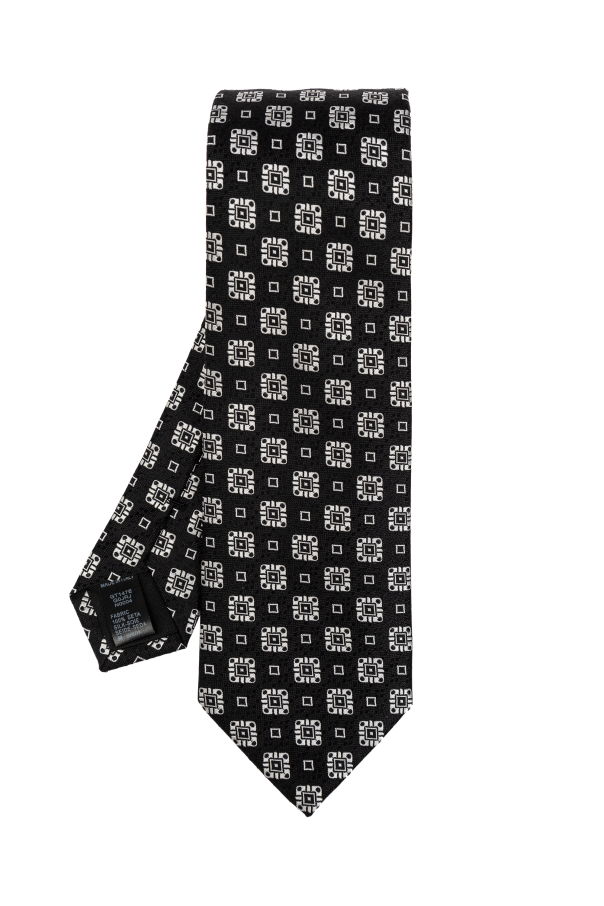 dolce & gabbana brown tweed skirt Patterned tie