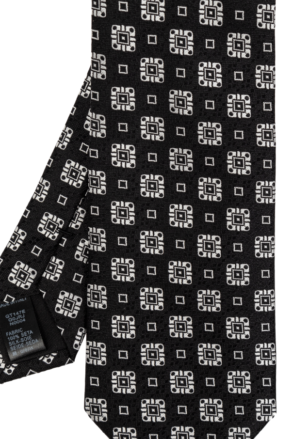 dolce & gabbana brown tweed skirt Patterned tie