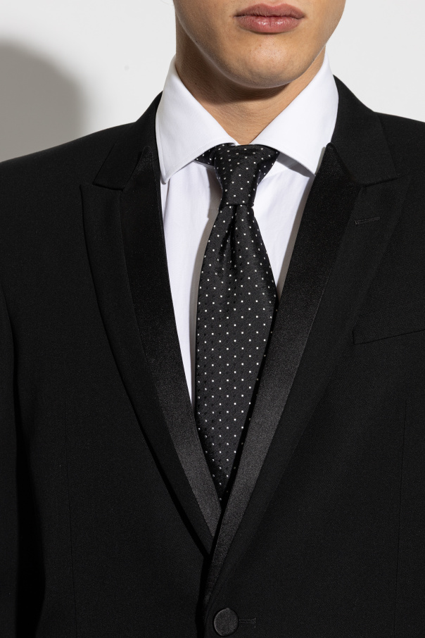 Dolce & Gabbana Corbata de seda con estampado de lunares