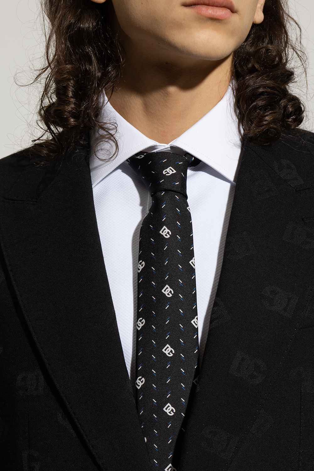 patterned sweatpants dolce gabbana trousers gwegaz Silk tie