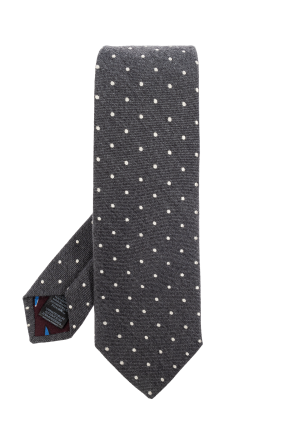 Polka dot patterned tie